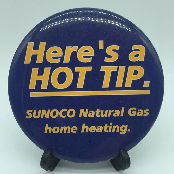 Sunoco Natural Gas Advertising Pinback Button - Picture 1 of 4